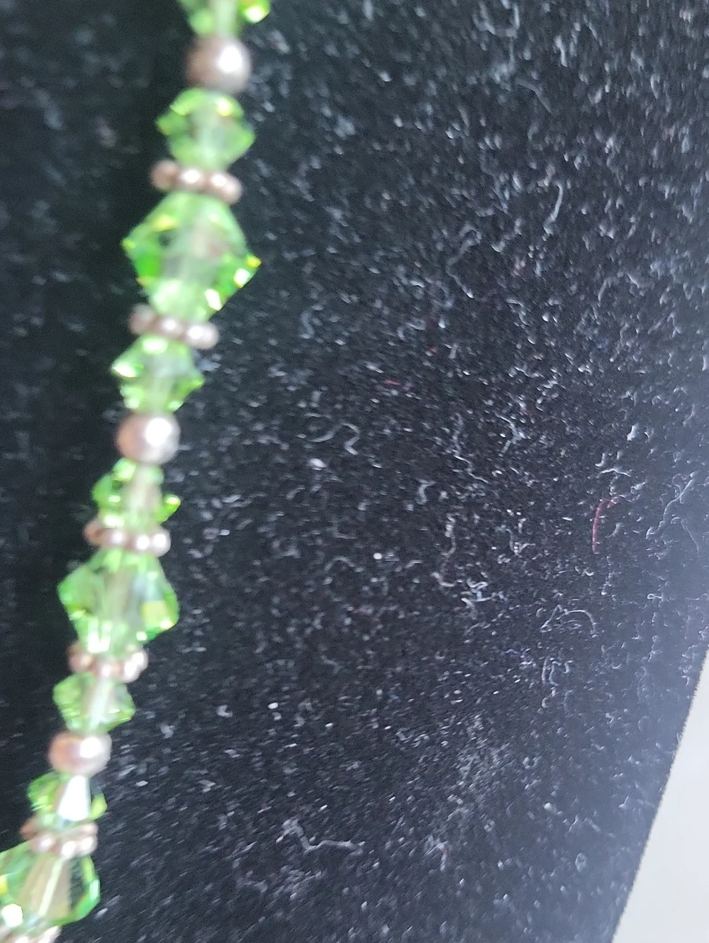 Green Crystal Bead Necklace